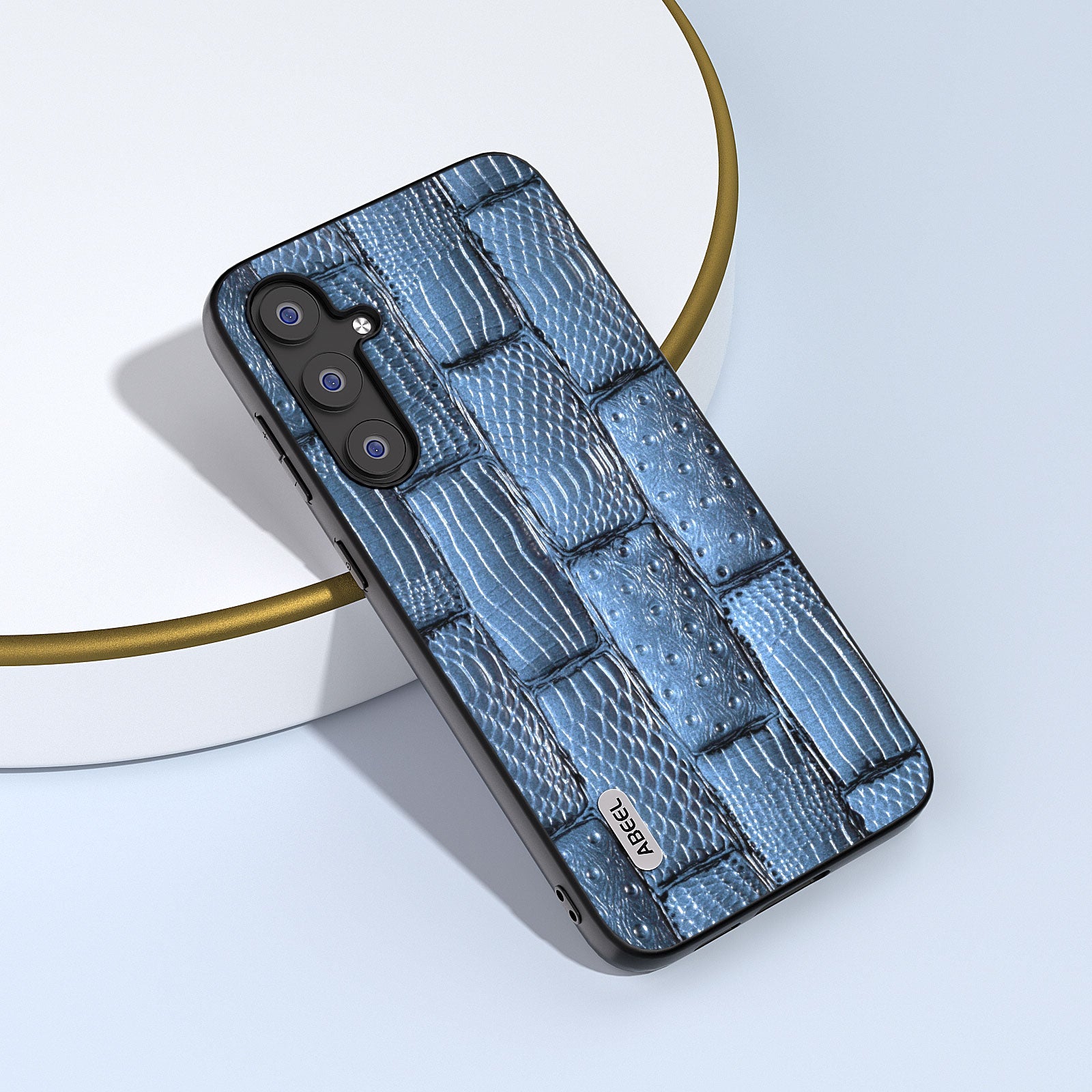 ABEEL For Samsung Galaxy S23 FE Mahjong Texture Anti-scratch Case Genuine Cow Leather PC TPU Cellphone Cover ABEEL For Samsung Galaxy S23 FE Mahjong Texture Anti-scratch Case Genuine Cow Leather PC TPU Cellphone Cover